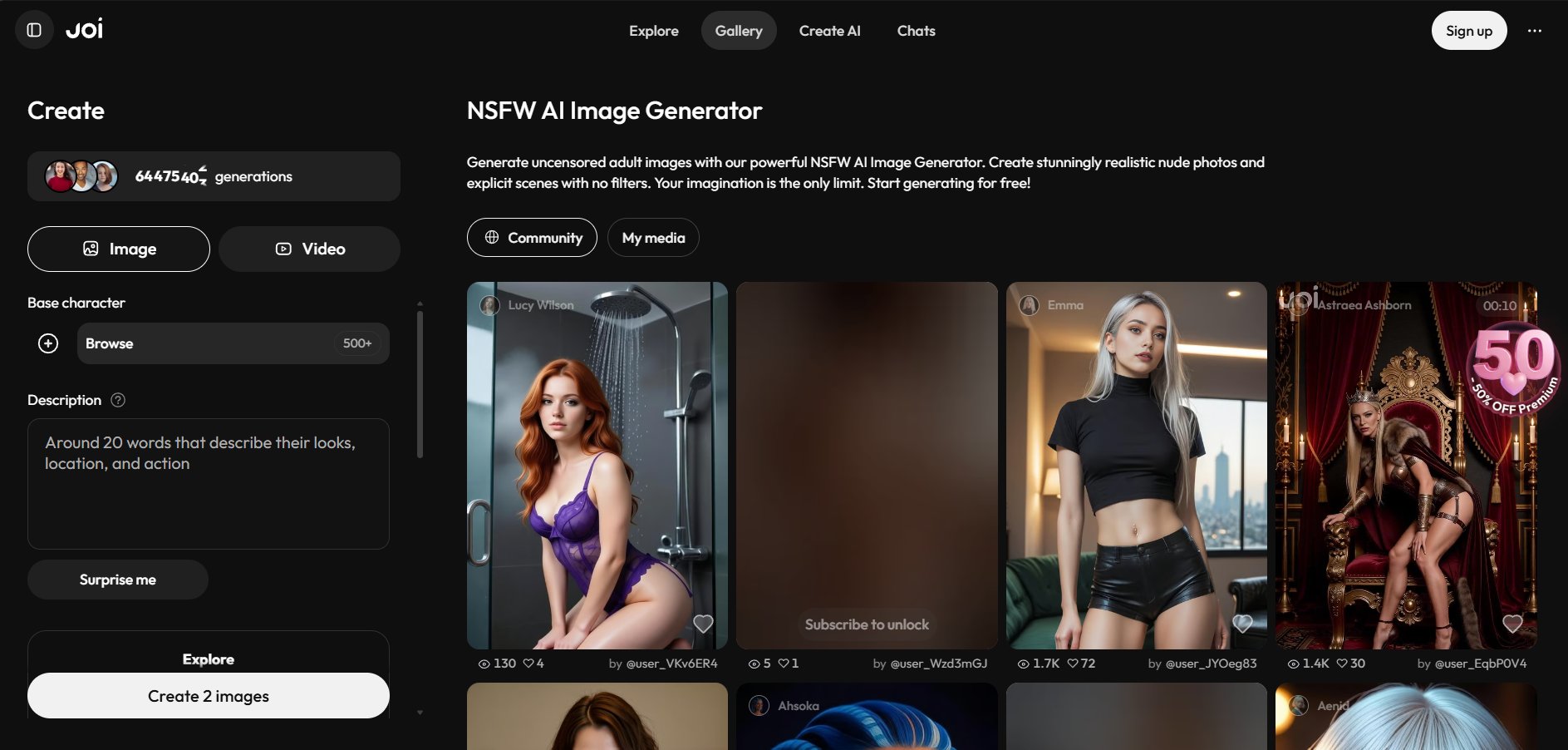 Joi interface petite amie IA